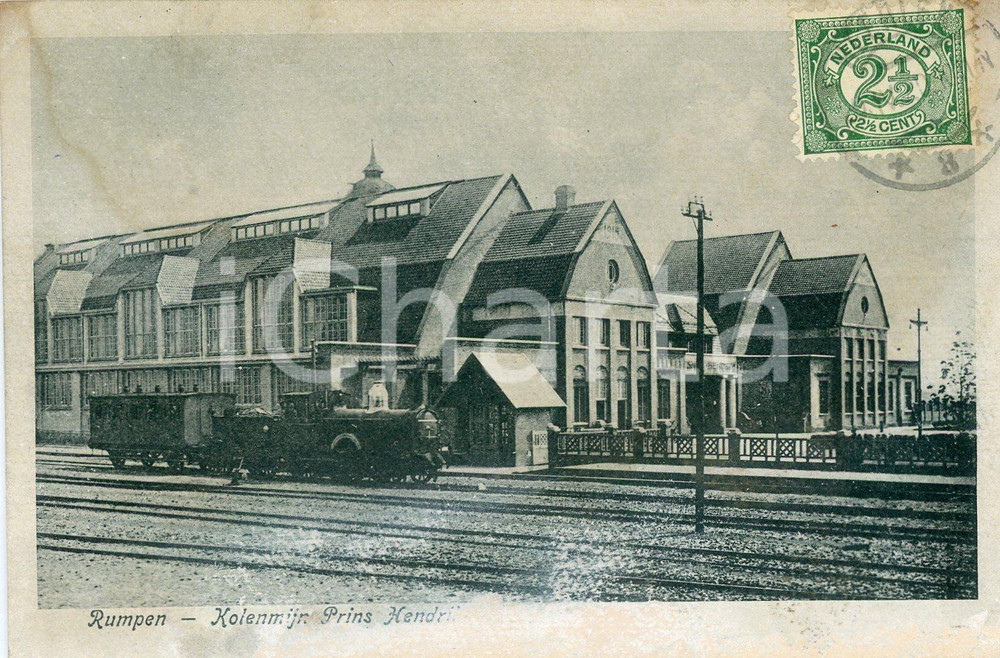 1920 ca RUMPEN (NL) Kolenmikn Prins Hendrik - Cartolina FP VG  Cartolina postale d'epoca, viaggiata.CONDIZIONI: POOR (abrasioni al recto)FORMATO: FP    originale e autentica 1