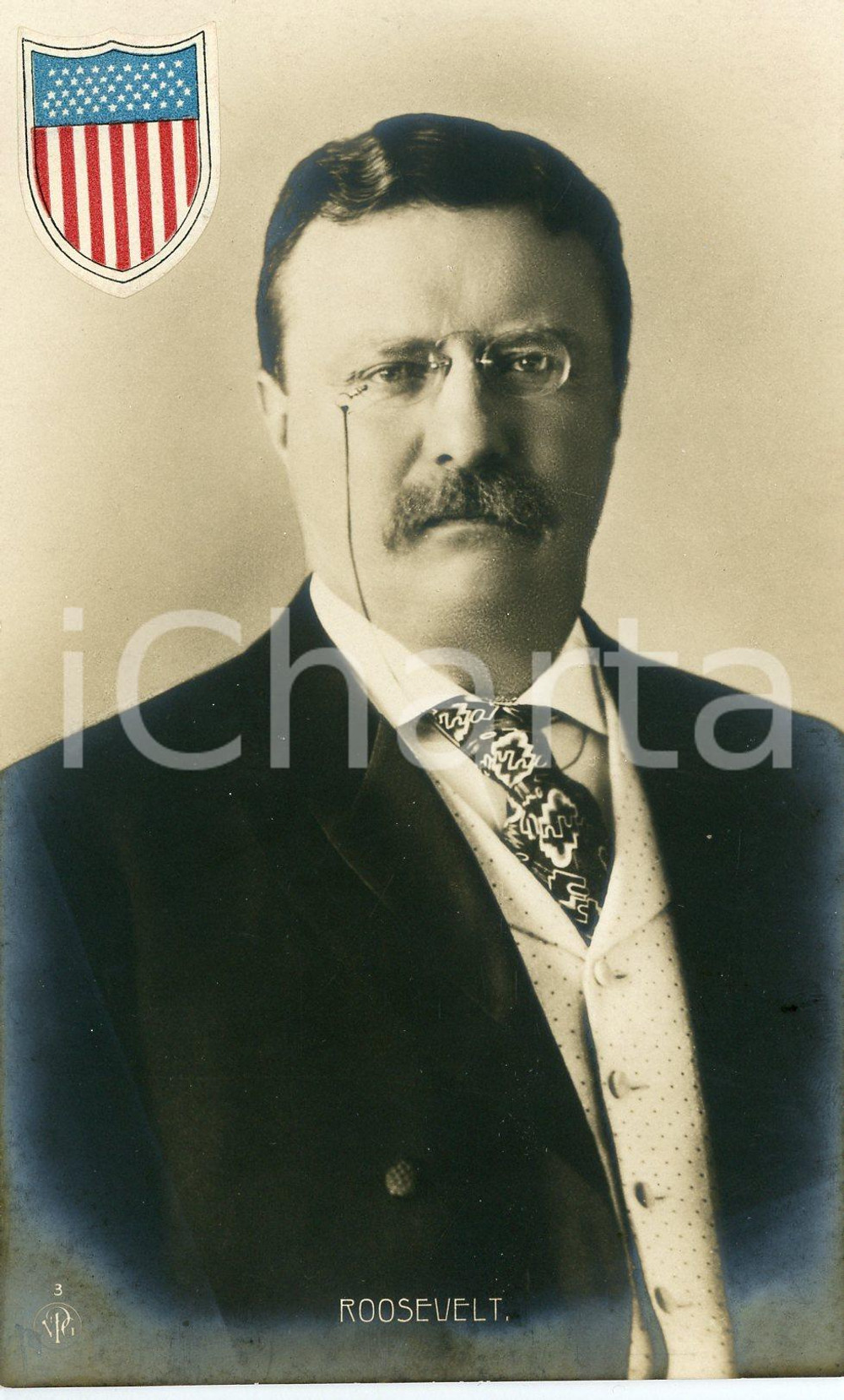 1910 ca USA President Theodore ROOSEVELT Portrait - Postcard FP NV  Cartolina postale d'epoca, non viaggiata.CONDIZIONI: FFORMATO: FP    originale e autentica 1