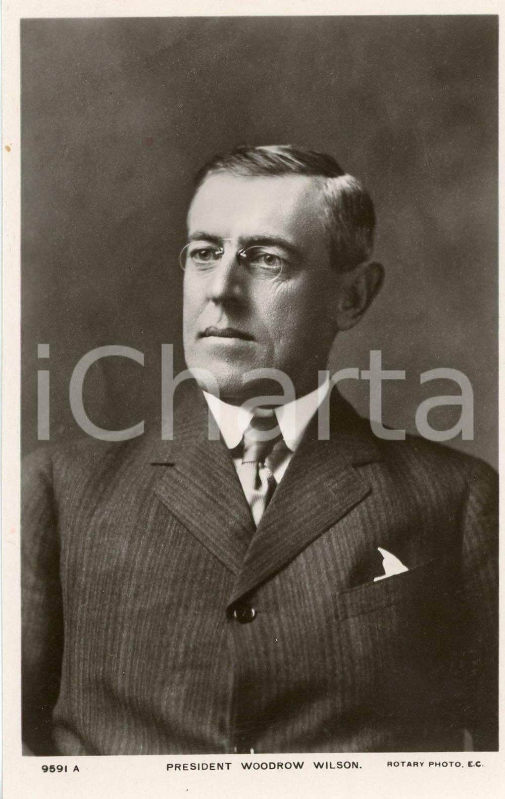 1912 USA President Thomas Woodrow WILSON Portrait - Postcard FP NV  Cartolina postale d'epoca, non viaggiata.CONDIZIONI: FFORMATO: FP    originale e autentica 1