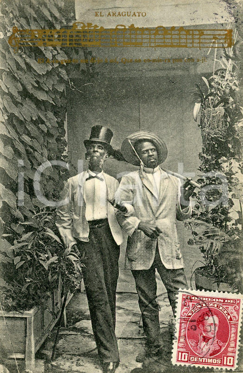 1904 COSTUMI VENEZUELA El Araguato - Canzone *Cartolina postale FP VG  Cartolina postale d'epoca,viaggiata.CONDIZIONI: GFORMATO: FP    originale e autentica 1