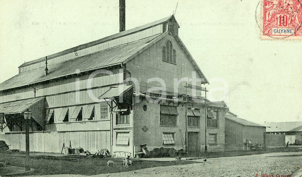 1908 GUYANE FRANCAISE Usine électrique - Carte postale VINTAGE FP VG  Cartolina postale d'epoca, viaggiata.CONDIZIONI: GFORMATO: FP    originale e autentica 1