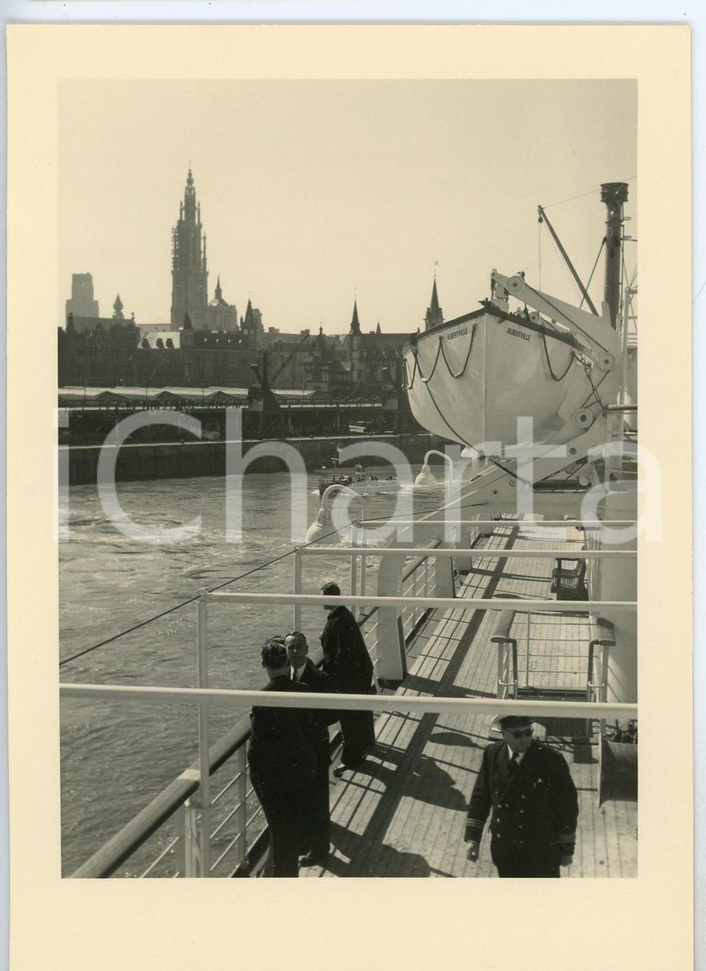 1930 ca COMPAGNIE MARITIME BELGE - M.V. Albertville - Retour à ANVERS Postcard  Cartolina postale d'epoca, non viaggiata. GOOD/buono  Formato: FG originale e autentica 1