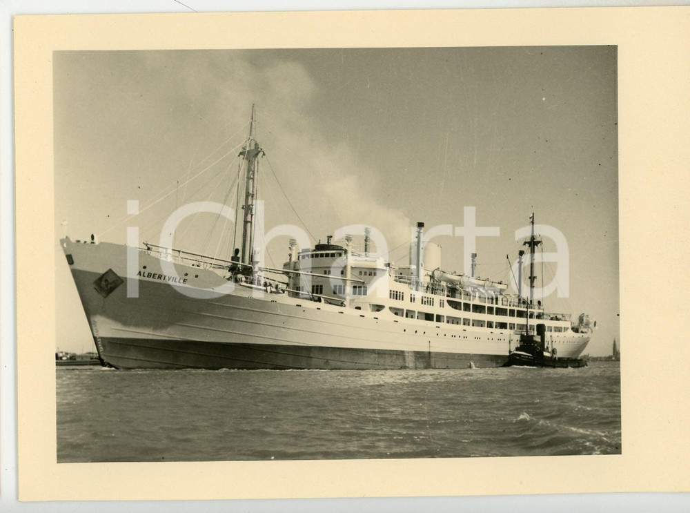 1930 ca COMPAGNIE MARITIME BELGE - M.V. Albertville - Postcard FG NV  Cartolina postale d'epoca, non viaggiata. GOOD/buono  Formato: FG originale e autentica 1