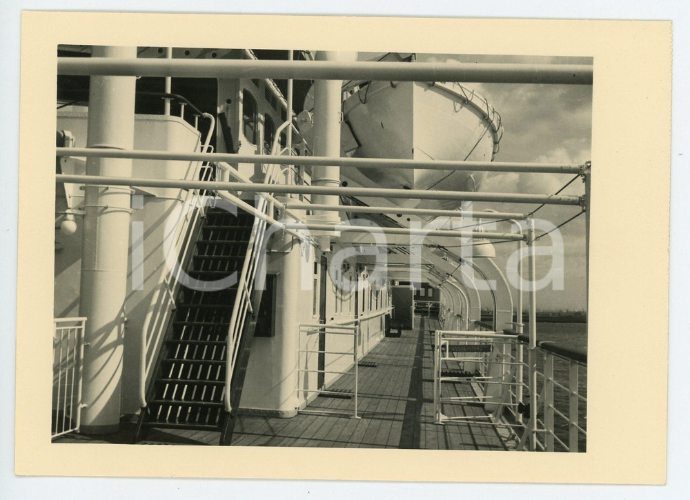 1930 ca COMPAGNIE MARITIME BELGE - M.V. Baudouinville - Passerelle - Postcard  Cartolina postale d'epoca, non viaggiata. GOOD/buono  Formato: FP originale e autentica 1