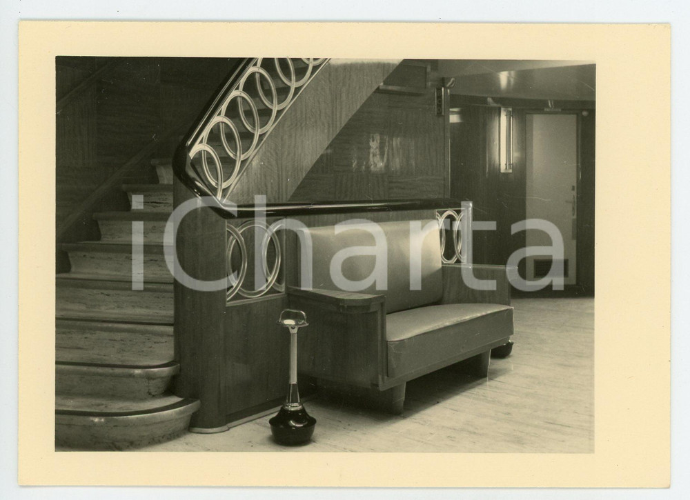 1930 ca COMPAGNIE MARITIME BELGE - M.V. Baudouinville - Hall d'entrée - Postcard  Cartolina postale d'epoca, non viaggiata. GOOD/buono  Formato: FP originale e autentica 1