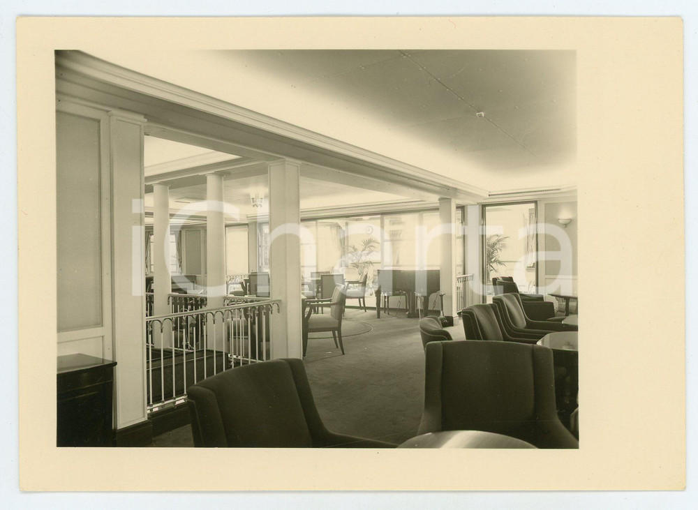 1930 ca COMPAGNIE MARITIME BELGE - M.V. Charlesville - Salon de musique Postcard  Cartolina postale d'epoca, non viaggiata. GOOD/buono  Formato: FP originale e autentica 1