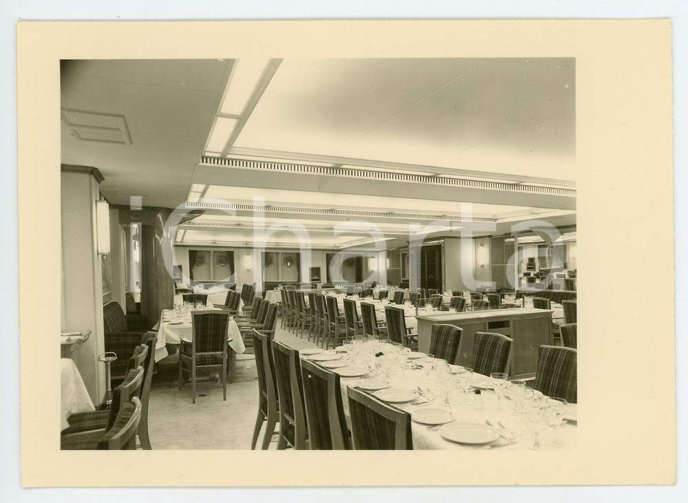 1930 ca COMPAGNIE MARITIME BELGE - M.V. Charlesville - Salle à manger - Postcard  Cartolina postale d'epoca, non viaggiata. GOOD/buono  Formato: FP originale e autentica 1