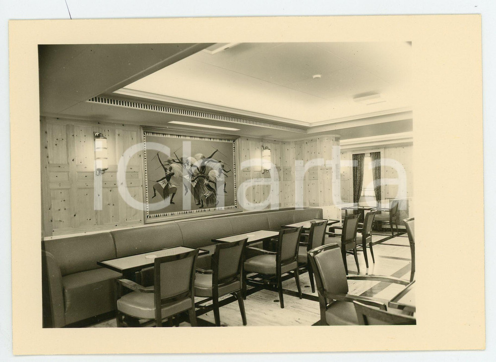 1930 ca COMPAGNIE MARITIME BELGE - M.V. Charlesville - Le café - Postcard  Cartolina postale d'epoca, non viaggiata. GOOD/buono  Formato: FP originale e autentica 1