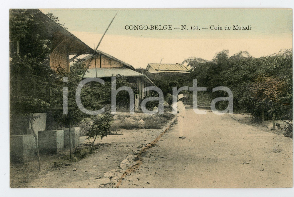 1910 ca CONGO BELGE Coin de MATADI - Vintage Postcard FP NV  Cartolina postale d'epoca, non viaggiata.CONDIZIONI: FAIRFORMATO: FP    originale e autentica 1