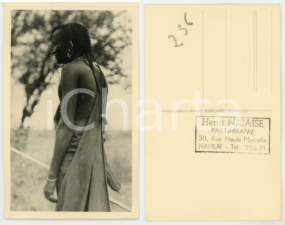 1930 ca C. ZAGOURSKI «L'Afrique qui disparaît» KENIA Type MASSAI ^Postcard 144  Fotocartolina postale d'epoca, appartenente alla 2^serie &laquo;L'Afrique qui dispara&icirc;t&raquo; del fotografo Casimir Zagourski (L&eacute;opoldville).N&deg;144, non viaggiata.CONDIZIONI: GFORMATO: 9x14 cm    originale e autentica 1