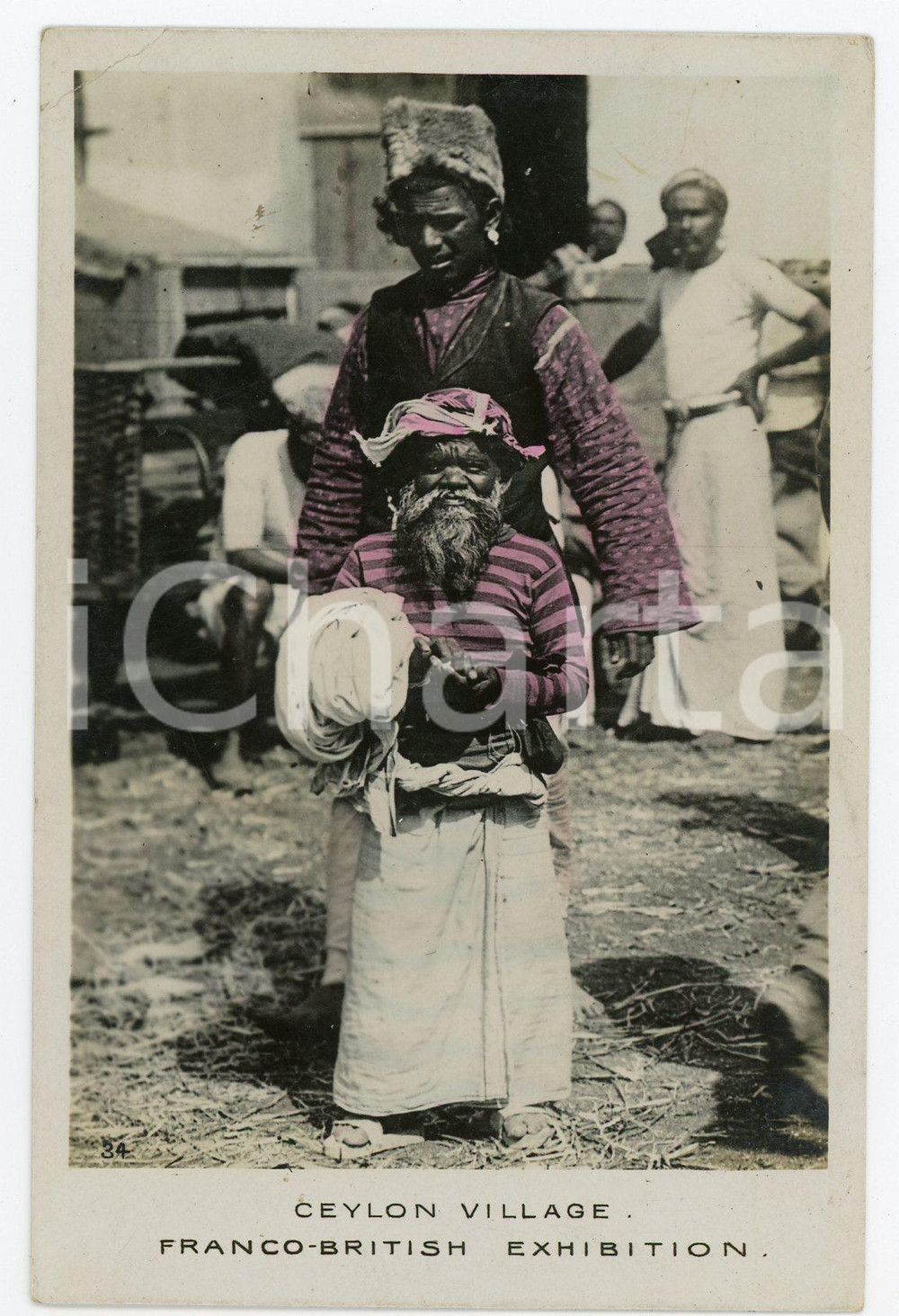 1910 ca LONDON Franco-British Exhibition - Ceyon village - Vintage Postcard FP Cartolina postale d'epoca, non viaggiata. CONDIZIONI: FAIRFORMATO: FP    originale e autentica 1