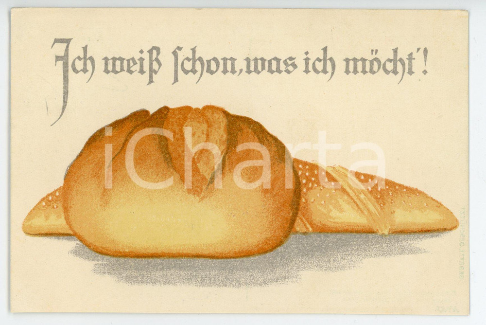 1916 BREAD Ich weiss schon, was ich möcht ILLUSTRATED Postcard FP VG  Cartolina postale d'epoca, viaggiata. CONDIZIONI: GFORMATO: FP    originale e autentica 1