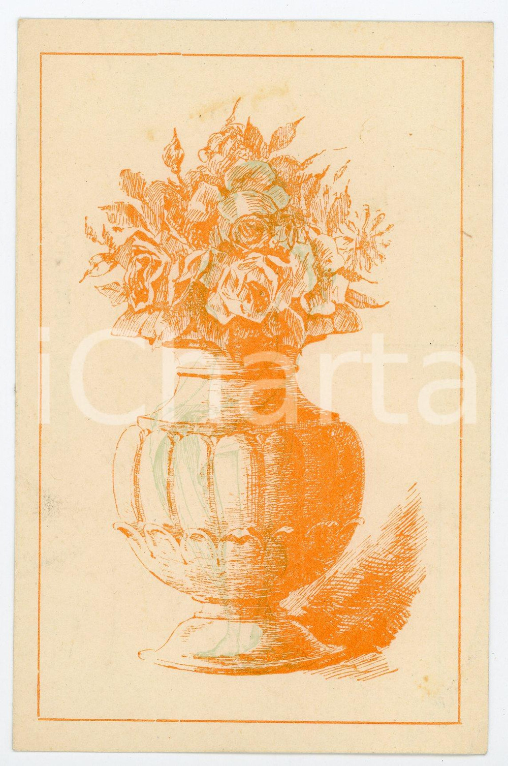 1920 ca EROTICA VINTAGE Flowerpot / Naked lady - RED FILTER Postcard FP NV  Cartolina postale d'epoca, non viaggiata.CONDIZIONI: GOODFORMATO: FP    originale e autentica 1