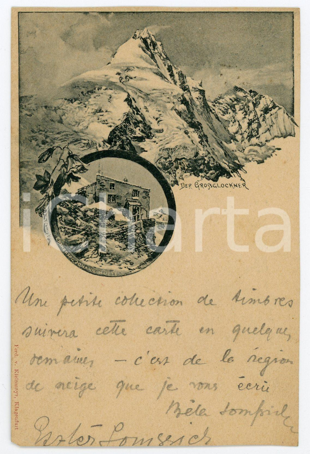 1900 OSTERREICH Glossglockner - Erzherzog Johann Mutte - Postcard FP VG  Cartolina postale, viaggiata. FAIR/discreto Lievi smussature agli angoli Formato: FP originale e autentica 1