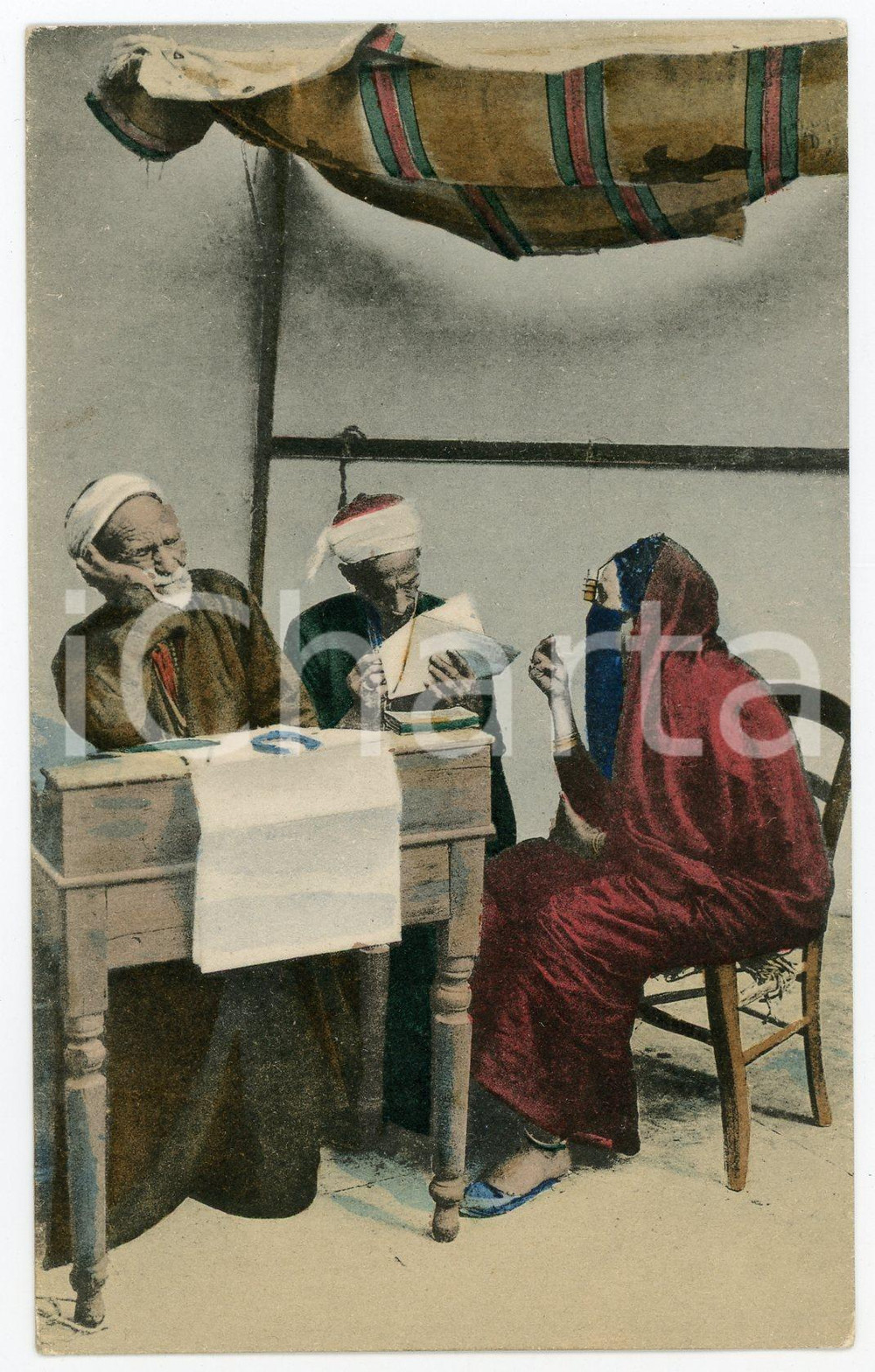 1910 ca COSTUMES EGYPTE LE CAIRE Ecrivain public - Carte postale VINTAGE FP NV  Cartolina postale d'epoca, non viaggiata.CONDIZIONI: GFORMATO: FP    originale e autentica 1
