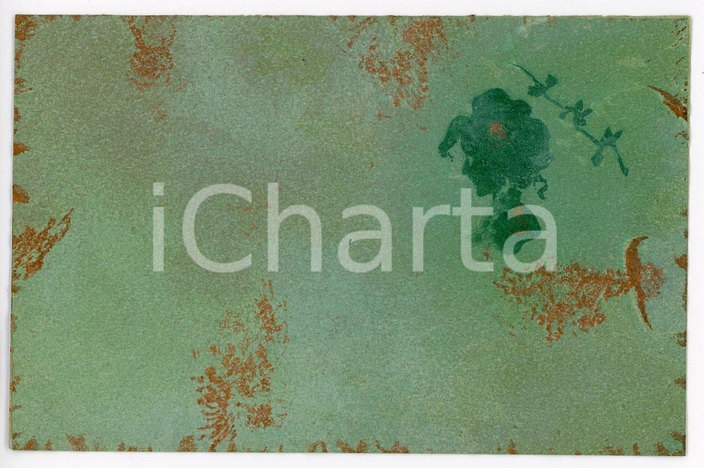 1900 ca ART NOUVEAU Girls side view (2) RARE ILLUSTRATED embossed postcard green  Pregevole cartolina postale d'epoca, illustrata, a rilievo, non viaggiata.CONDIZIONI: GFORMATO: FP    originale e autentica 1