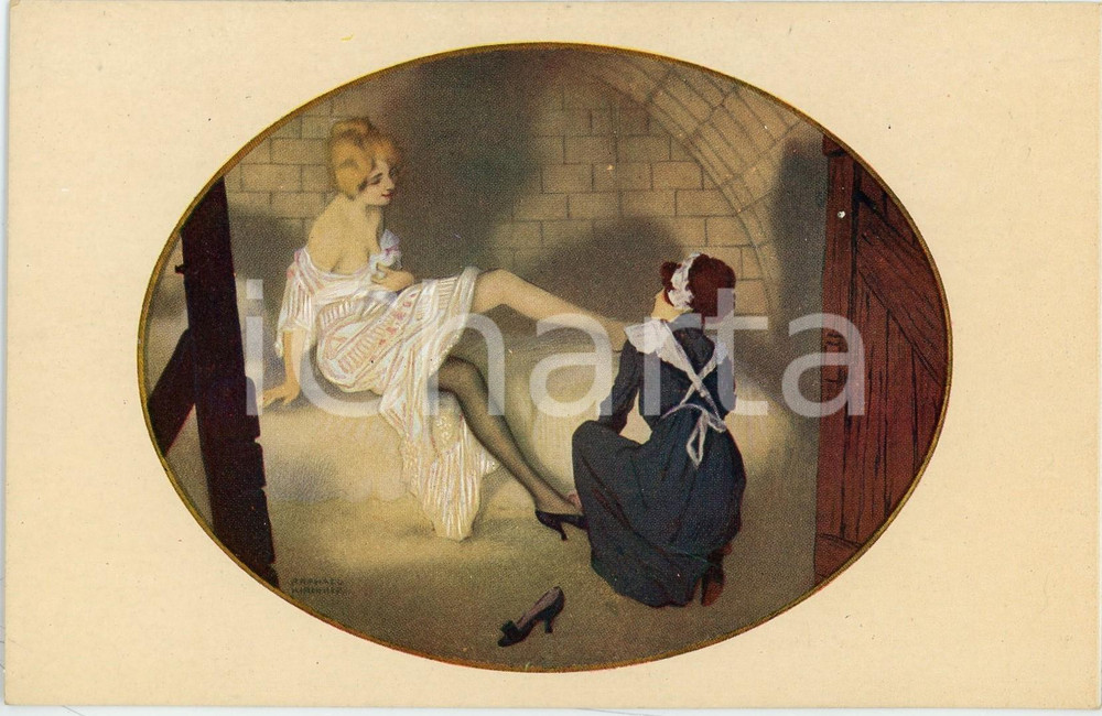 1915 ca Artist Raphael KIRCHNER - Les Zeppelins à Paris - Illustrated postcard  Pregevole cartolina postale d'epoca, illustrata da Raphael Kirchner, non viaggiata.CONDIZIONI: GFORMATO: FP    originale e autentica 1