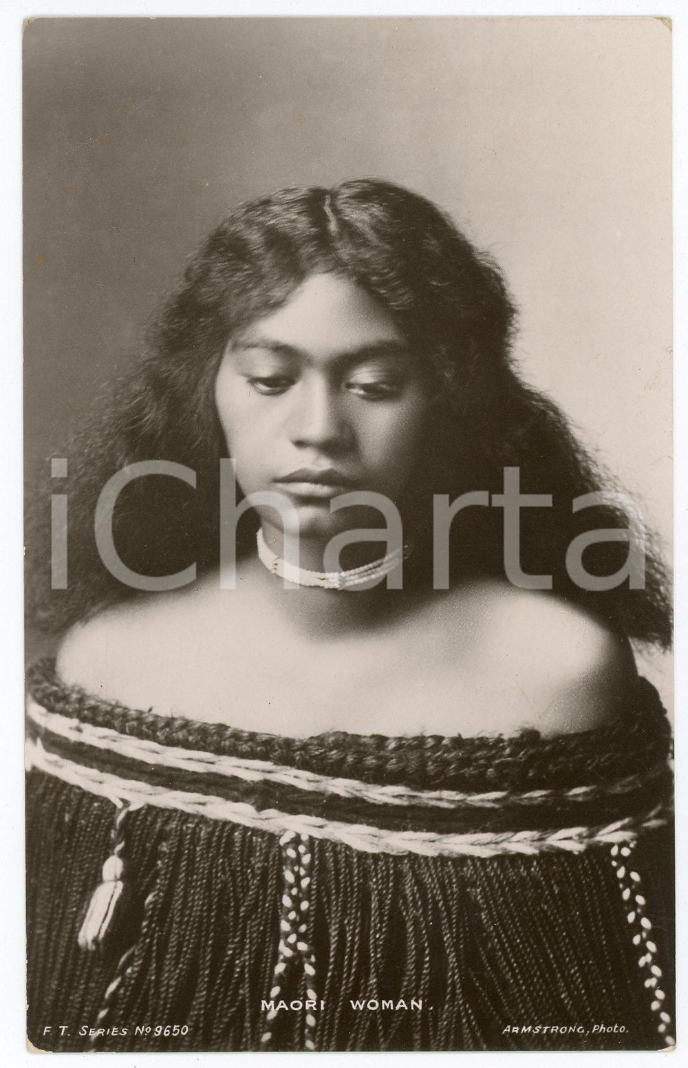 1910ca NEW ZEALAND - ETHNIC Maori woman - Postcard FT Series 9650 Cartolina postale d'epoca, non viaggiata.CONDIZIONI: FAIRFORMATO: FP    originale e autentica 1