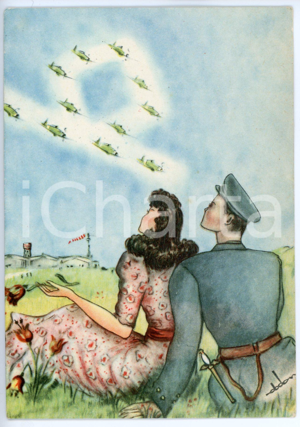 1942 MAK P 100 Regia Accademia Aeronautica - Corso VULCANO - Cartolina FG NV (1)  Cartolina postale d'epoca, non viaggiata.CONDIZIONI: FAIRFORMATO: FG    originale e autentica 1