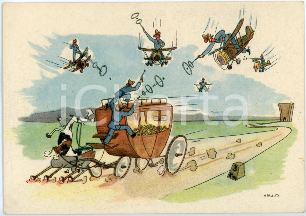 1941 MAK P 100 R. Accademia Aeronautica Corso URANO Cartolina Ill. A. BALLISTA  Cartolina postale d'epoca, non viaggiata.CONDIZIONI: FAIRFORMATO: FG    originale e autentica 1