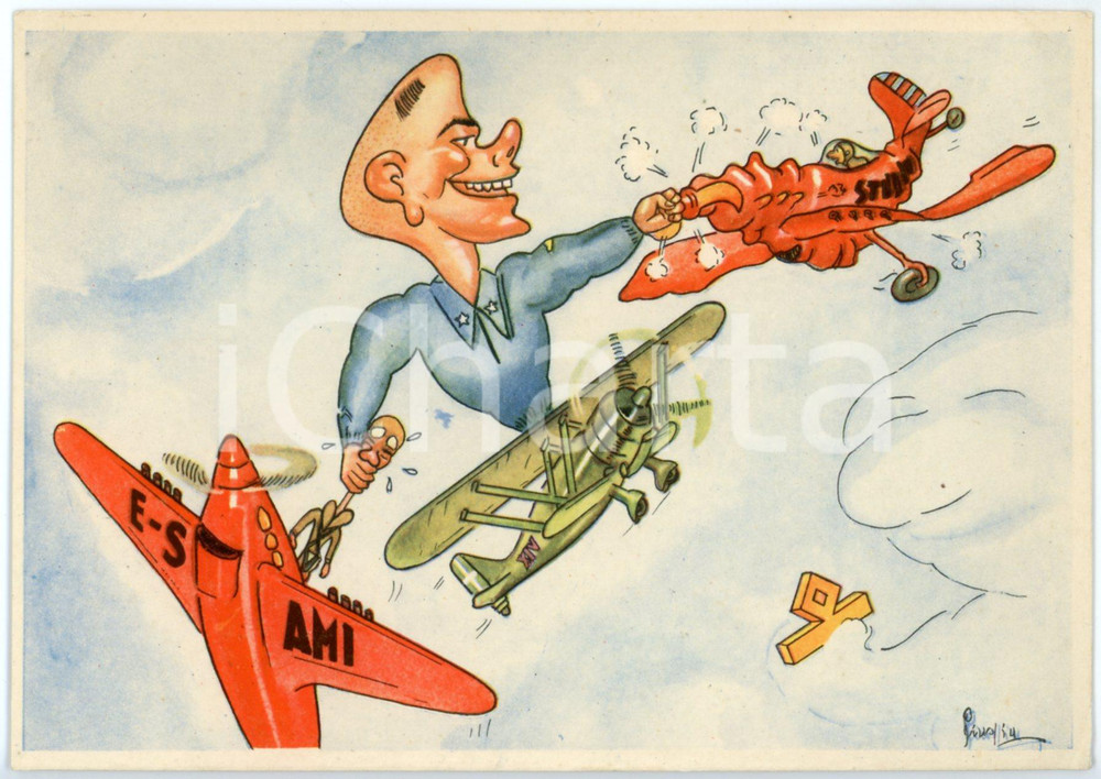 1942 MAK P 100 R. Accademia Aeronautica XIV Corso Integrazione *Cartolina FG NV  Cartolina postale d'epoca, non viaggiata.CONDIZIONI: FAIRFORMATO: FG    originale e autentica 1