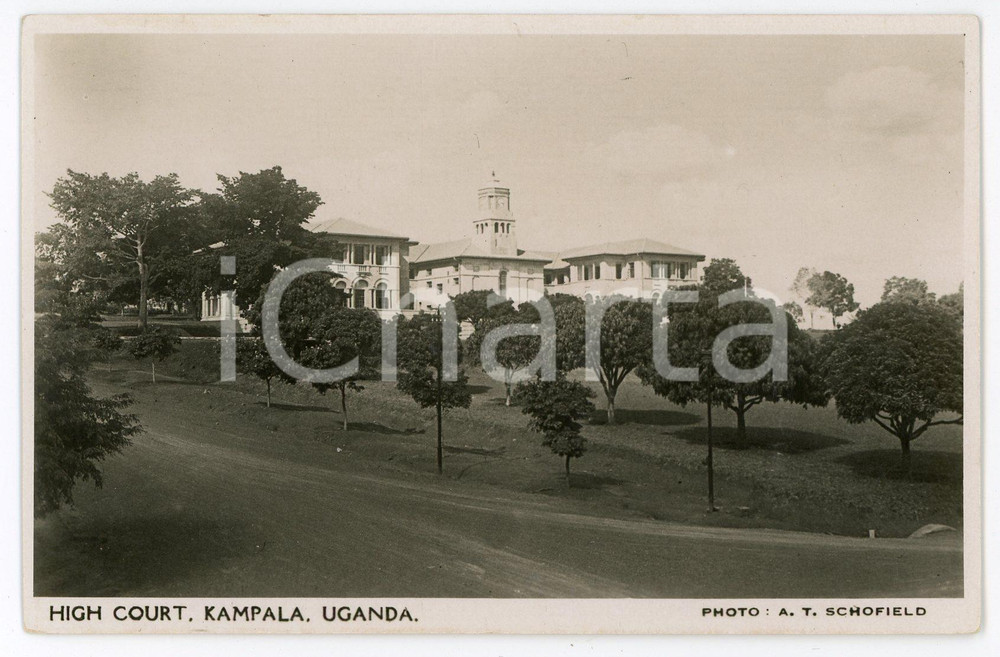 1930 ca KAMPALA (UGANDA) High Court - Postcard FP NV (1)  Cartolina postale d'epoca, non viaggiata.Foto di A.T. SchofieldCONDIZIONI: FAIR FORMATO: FP    originale e autentica 1