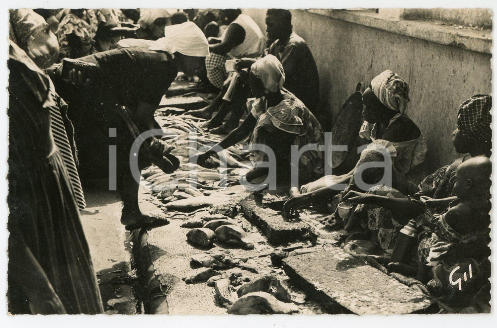 1930 ca DAKAR - AOF Marchandes de poisson - Carte postale FP NV  Cartolina postale d'epoca, viaggiata.EDITORE: Editions GIL, DakarCONDIZIONI: FAIR FORMATO: FP    originale e autentica 1