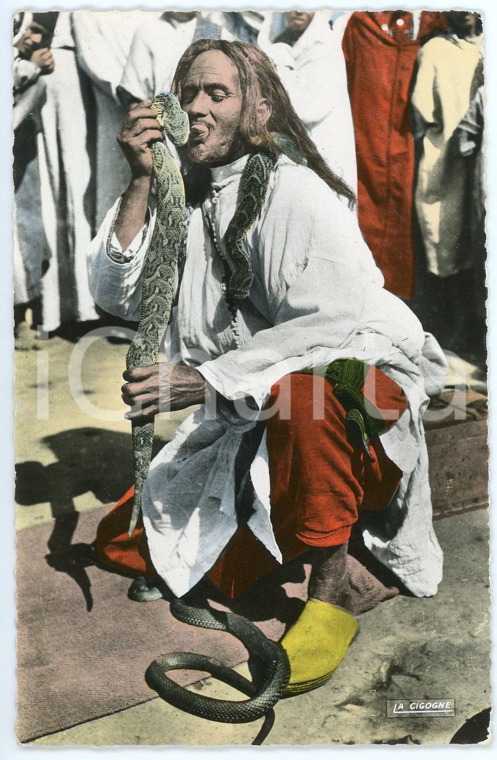 1930 ca MAROC Scenes et types - Charmeur de serpents - Carte postale FP NV  Cartolina postale d'epoca, viaggiata.EDITORE: Editions La cicogne, CasablancaCONDIZIONI: FAIRFORMATO: FP    originale e autentica 1
