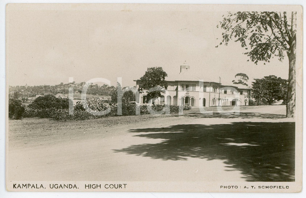 1930 ca KAMPALA (UGANDA) High Court - Postcard FP NV  Cartolina postale d'epoca, non viaggiata.Foto di A.T. SchofieldCONDIZIONI: FAIR FORMATO: FP    originale e autentica 1