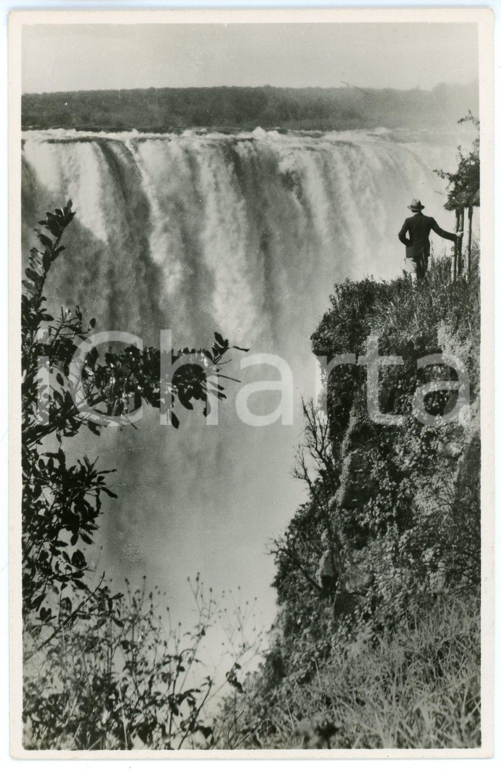 1920ca AFRICA - VICTORIA FALLS Main falls near the DEVIL'S CATARACT Postcard FP  Cartolina postale d'epoca, non viaggiata. GOOD/buono  Formato: 9x14 cm originale e autentica 1