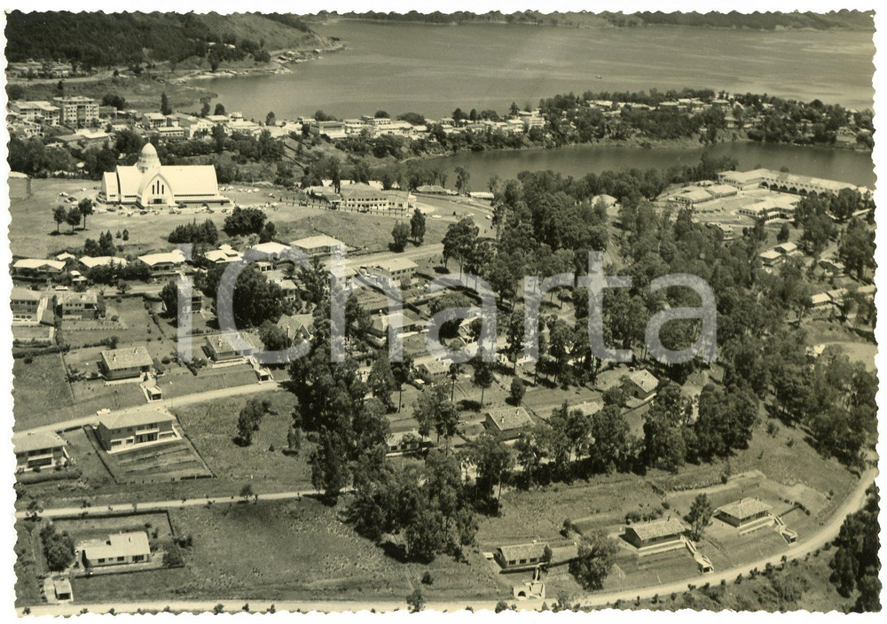 1950 ca BUKAVU - CONGO View of the city - Postcard FG NV  Cartolina postale d'epoca, non viaggiata.CONDIZIONI: FAIRFORMATO: FG    originale e autentica 1