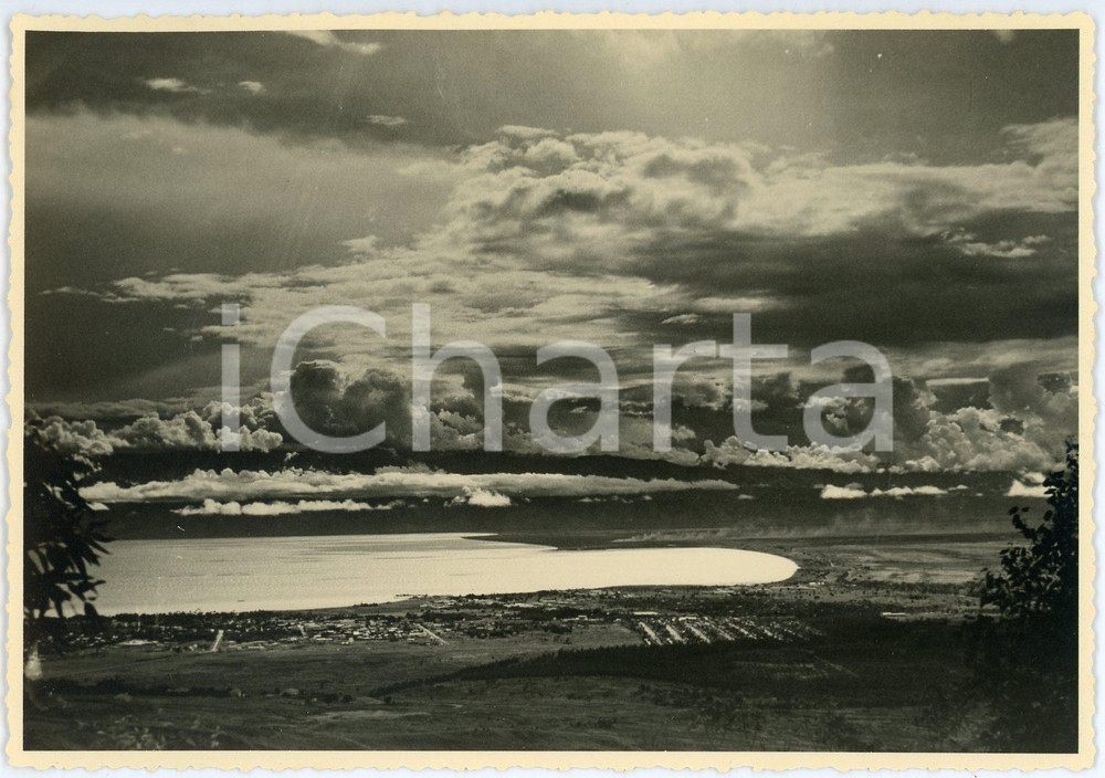 1950 ca CONGO (?) - AFRICA View of a lake - Postcard FG NV  Cartolina postale d'epoca, non viaggiata.CONDIZIONI: FAIRFORMATO: FG    originale e autentica 1