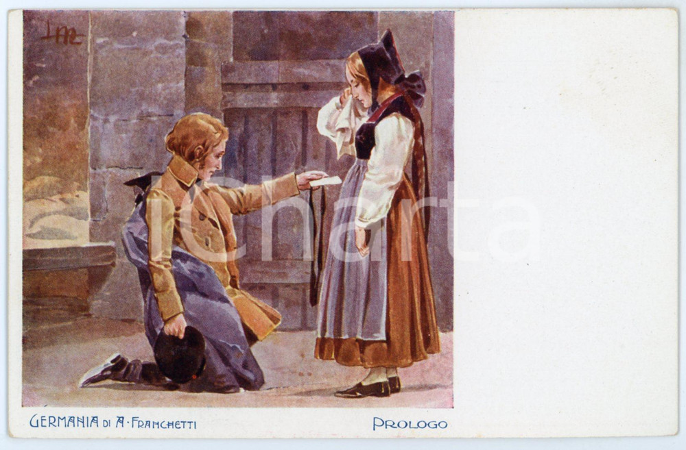 1905 ca LIRICA Alberto FRANCHETTI "Germania" - Prologo (1) - Cartolina  Cartolina postale d'epoca, non viaggiata.Editore: Officine G. Ricordi &amp; C. Milano.CONDIZIONI: GFORMATO: FP    originale e autentica 1