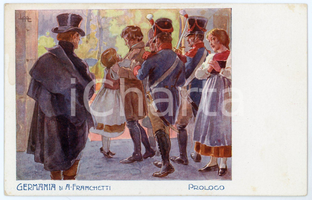 1905 ca LIRICA Alberto FRANCHETTI "Germania" - Prologo (2) - Cartolina  Cartolina postale d'epoca, non viaggiata.Editore: Officine G. Ricordi &amp; C. Milano.CONDIZIONI: GFORMATO: FP    originale e autentica 1