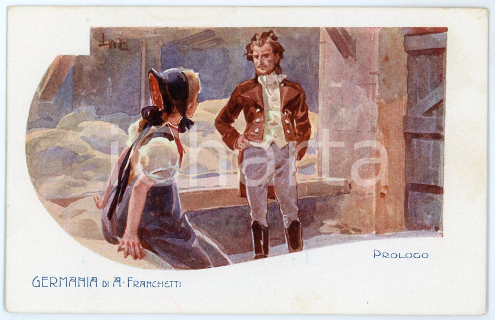 1905 ca LIRICA Alberto FRANCHETTI "Germania" - Prologo (3) - Cartolina  Cartolina postale d'epoca, non viaggiata.Editore: Officine G. Ricordi &amp; C. Milano.CONDIZIONI: GFORMATO: FP    originale e autentica 1