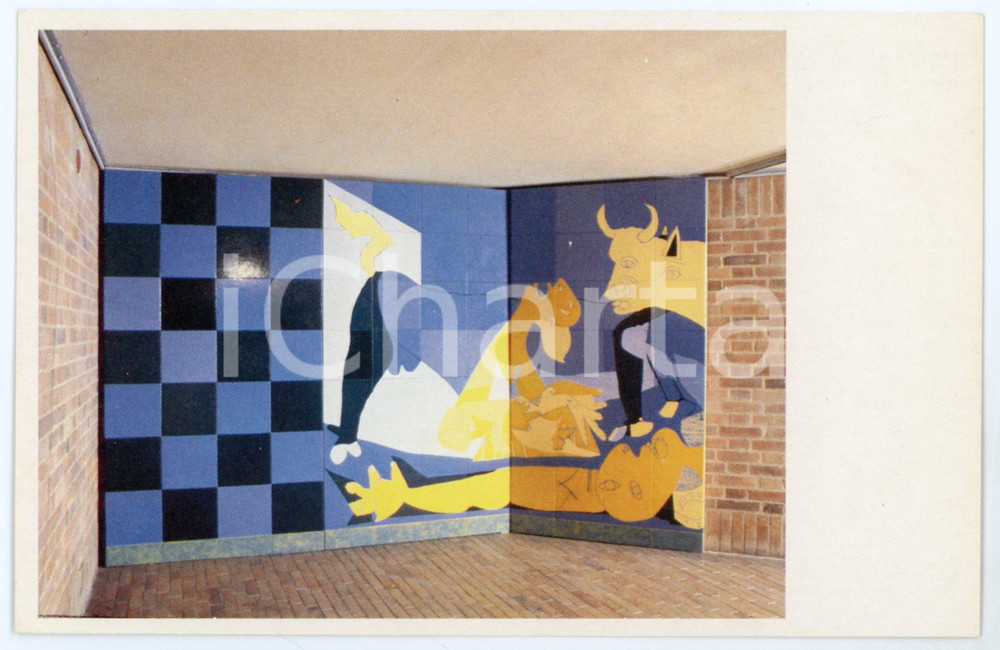1984 BOGOTÀ MAMBO Exposicion Beatriz GONZALEZ Mural Fàbrica Socialista Postcard Cartolina postale d'epoca, non viaggiata.CONDIZIONI: FAIRFORMATO: FP    originale e autentica 1