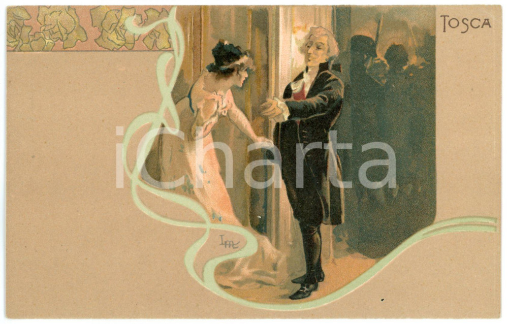 1900ca TOSCA di Giacomo PUCCINI - Cartolina Illustrata RICORDI FP NV Cartolina postale d'epoca, non viaggiata.CONDIZIONI: FAIRFORMATO: FP    originale e autentica 1