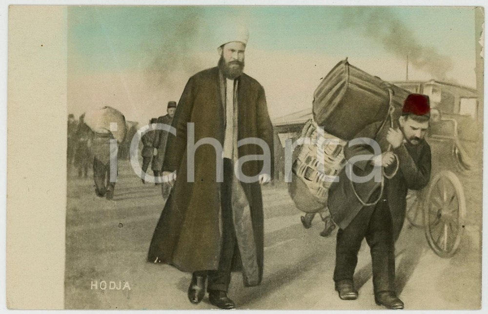 1920 ca TURKEY - CUSTOMS - Hodja - Chromo vintage postcard  Cartolina postale d'epoca, stampata in cromolitografia, non viaggiata.CONDIZIONI: G FORMATO: FP    originale e autentica 1