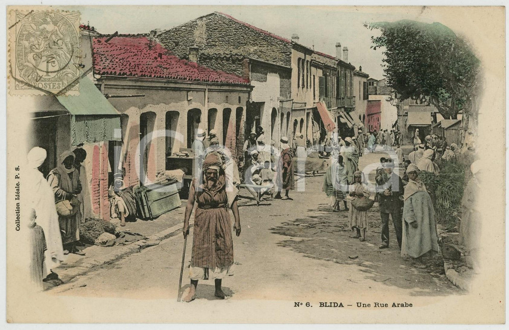 1903 BLIDA - ALGERIE Une rue arabe - Carte postale FP NV  Cartolina postale d'epoca, non viaggiata.CONDIZIONI: FAIRFORMATO: FP    originale e autentica 1