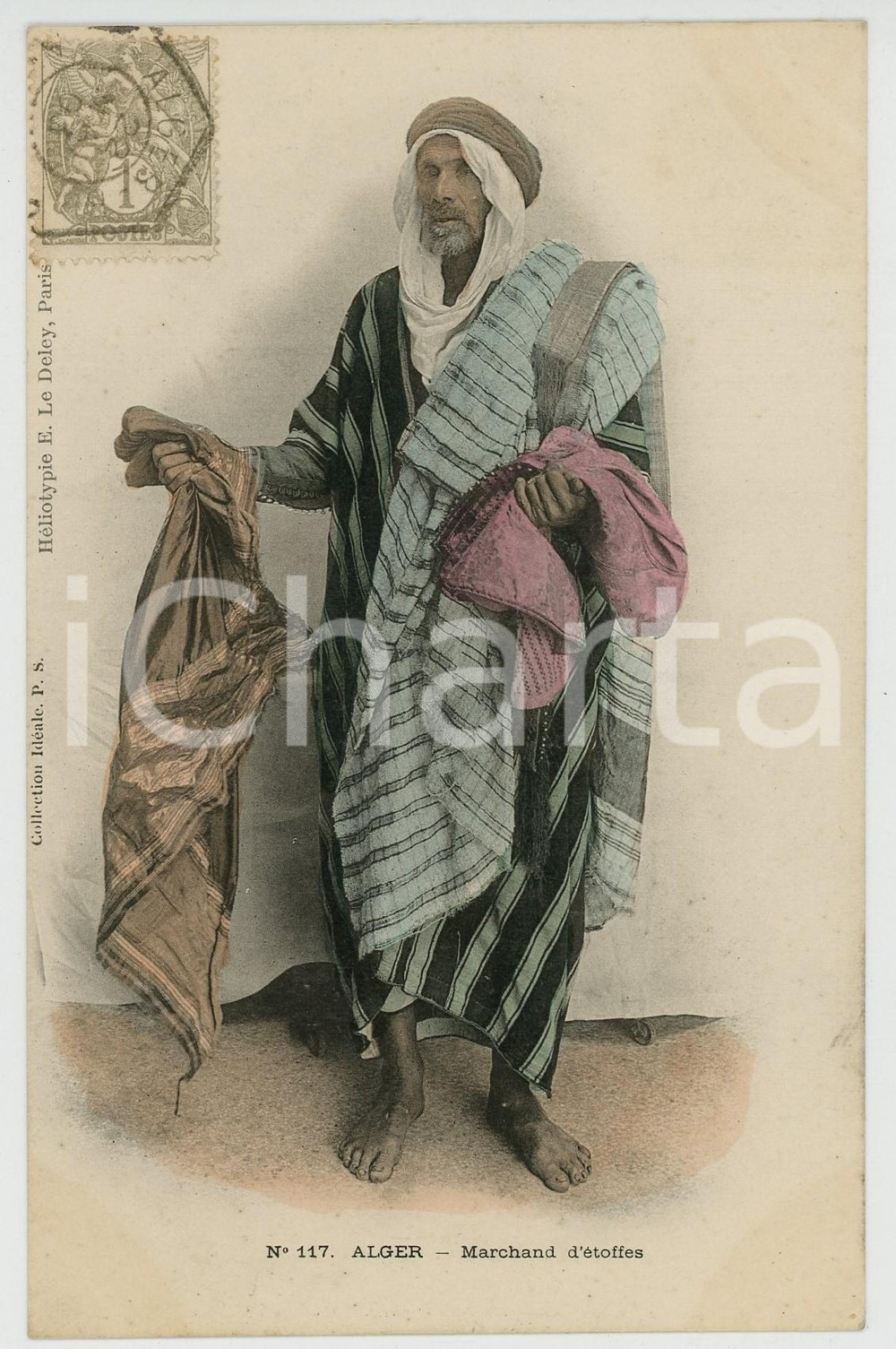 1903 ALGER Marchand d'etoffes - Carte postale n.117 FP VG  Cartolina postale d'epoca, viaggiata.CONDIZIONI: GFORMATO: FP    originale e autentica 1