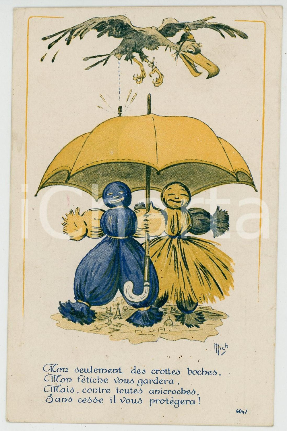 1910 ca Artist MICH Humour et fétiche ILLUSTRATED Postcard FP NV  Cartolina postale d'epoca, non viaggiata. FAIR/discreto Lievi smussature agli angoli Formato: FP originale e autentica 1