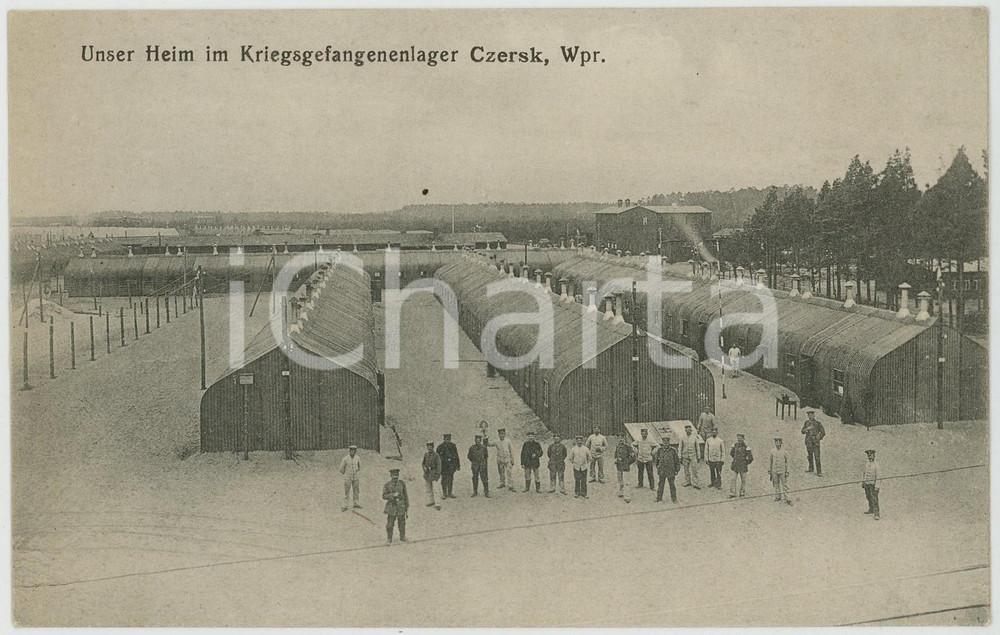 1915 ca GERMAN POW Camp - Kriegsgefangenenlager CZERSK - Postcard  Cartolina postale d'epoca, non viaggiata. GOOD/buono  Formato: 14x9 cm originale e autentica 1