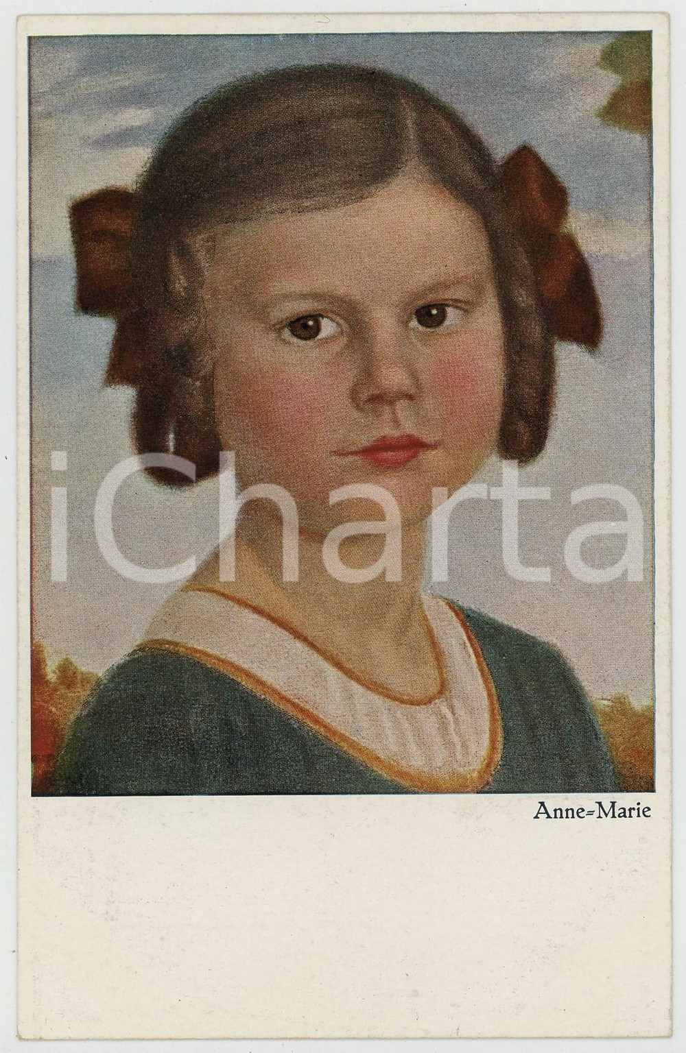 1920 ca MODERNE KUNST "Anne-Marie" von Prof. KRAUS Postcard FP NV  Cartolina postale d'epoca, non viaggiata. GOOD/buono  Formato: FP originale e autentica 1