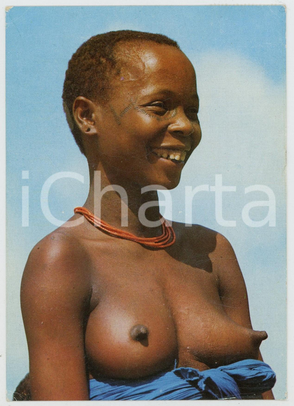1990 AFRICA Giriama Woman ETHNIC NUDE Postcard FG VG  Cartolina postale d'epoca, viaggiata.EDIZIONE: Edition East AfricaCONDIZIONI: FAIRFORMATO: FG    originale e autentica 1