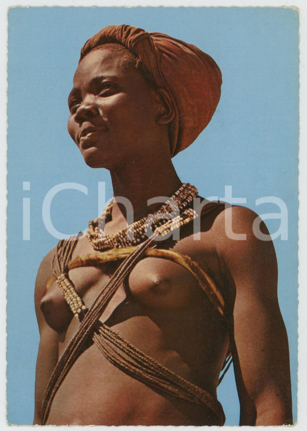 1976 KENYA African beauty ETHNIC NUDE Postcard FG VG  Cartolina postale d'epoca, viaggiata.CONDIZIONI: GFORMATO: FG    originale e autentica 1