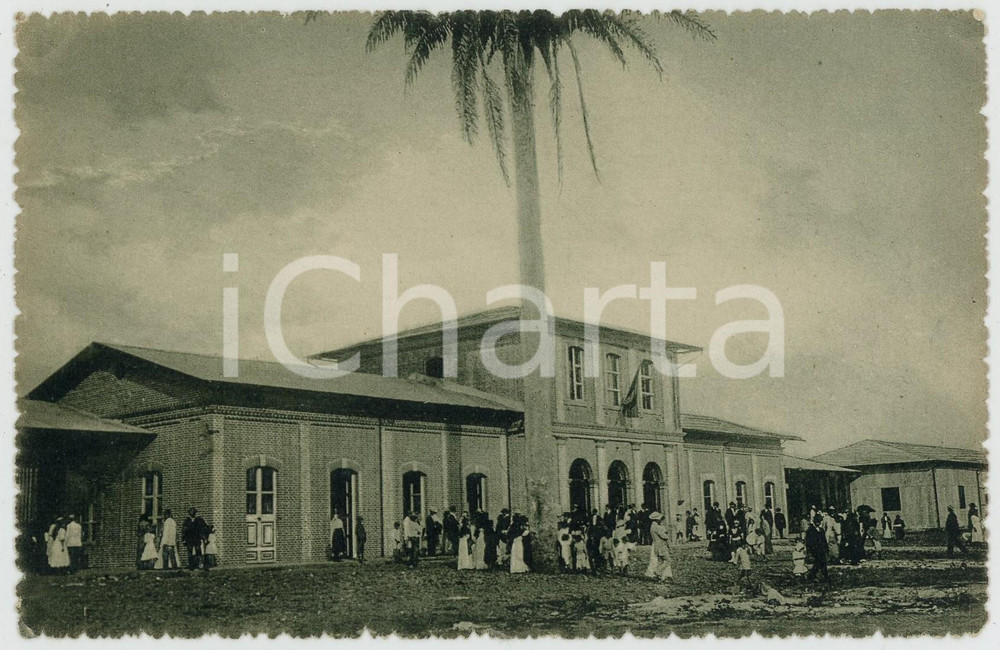 1910 ca CALI (COLOMBIA) Ferrocarril del Pacifico - Estacion - Vintage postcard  Cartolina postale d'epoca, non viaggiata.CONDIZIONI: GFORMATO: FP    originale e autentica 1
