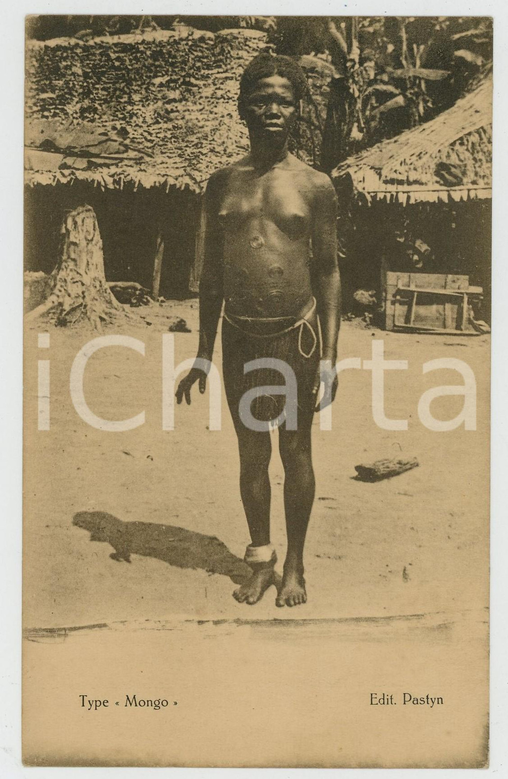 1920 ca AFRICA FOLKLORE Type MONGO - Postcard ETHNIC NUDE Edit. PASTYN Cartolina postale d'epoca, non viaggiata.CONDIZIONI: GFORMATO: FP    originale e autentica 1
