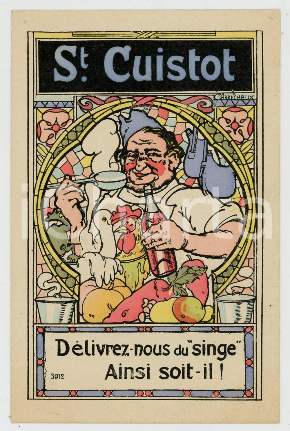 1910 ca FRANCE - HUMOUR Artist MARECHAUX St. Cuistot - Carte postale FP NV  Cartolina postale d'epoca, non viaggiata. FAIR/discreto Lievi smussature agli angoli Formato: FP originale e autentica 1