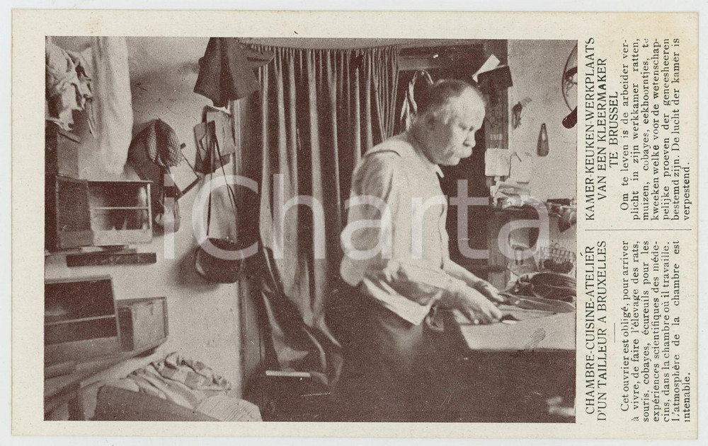 1910 BRUXELLES Exposition universelle - Atelier d'un tailleur 1 - Carte postale  Cartolina postale d'epoca, non viaggiata.CONDIZIONI: FAIRFORMATO: FP    originale e autentica 1