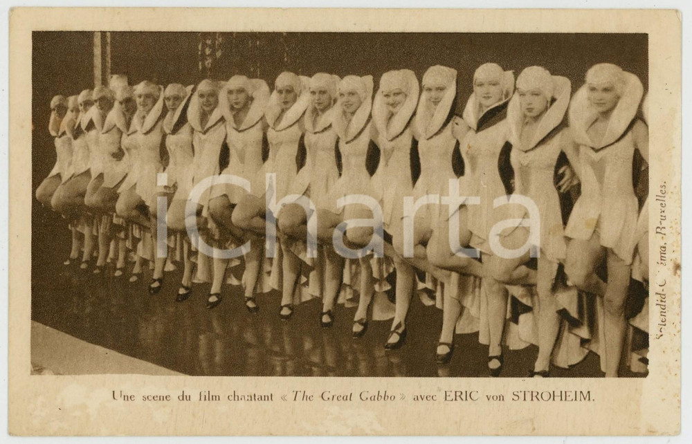 1929 BRUXELLES Film GREAT GABBO au Cinema Coliseum - Carte postale FP NV  Cartolina postale d'epoca, non viaggiata. FAIR/discreto Smussature agli angoli e lievi abrasioni al margine destro Formato: FP originale e autentica 1